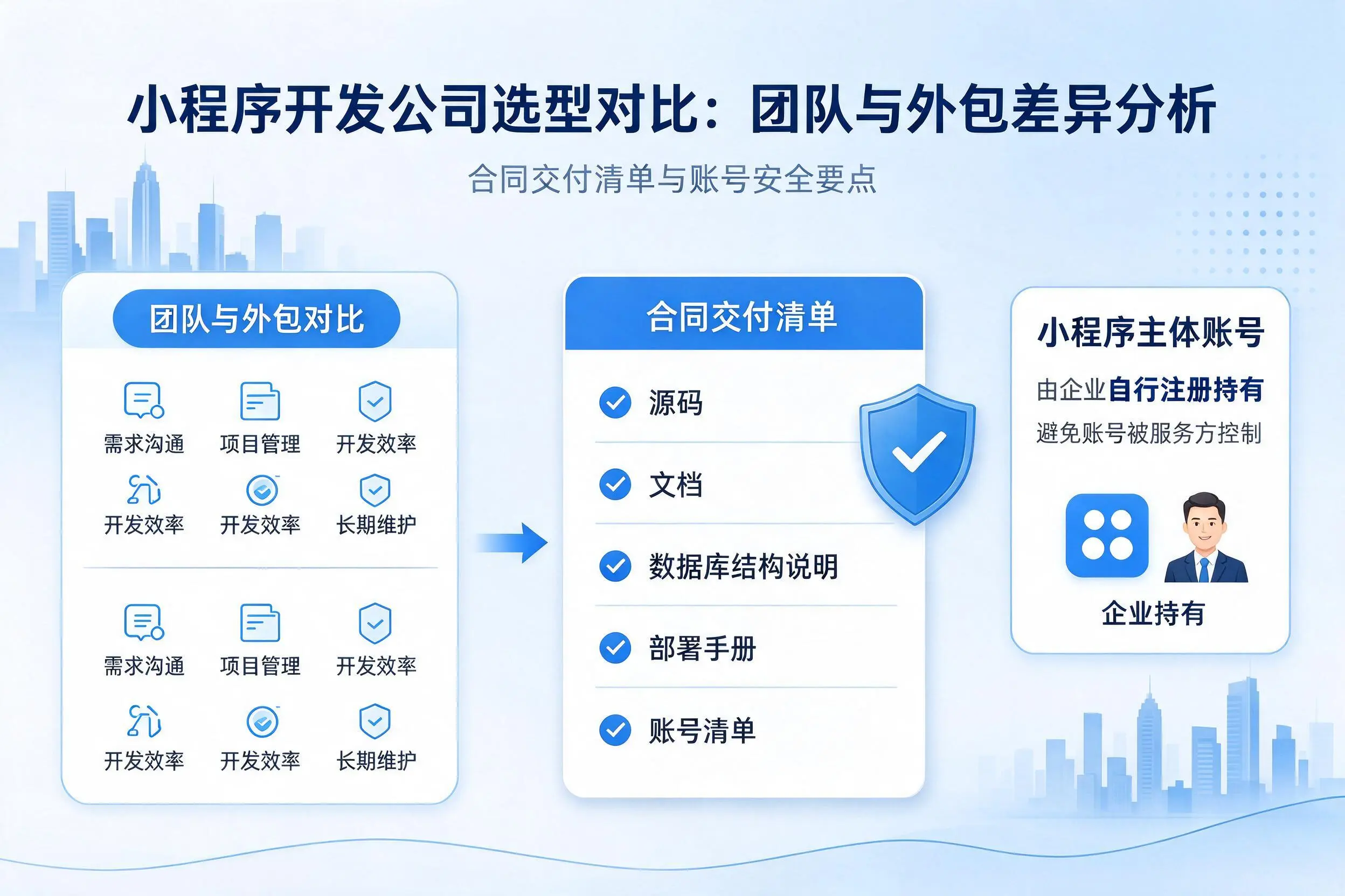 黄山小程序开发公司选型对比：团队与外包差异分析