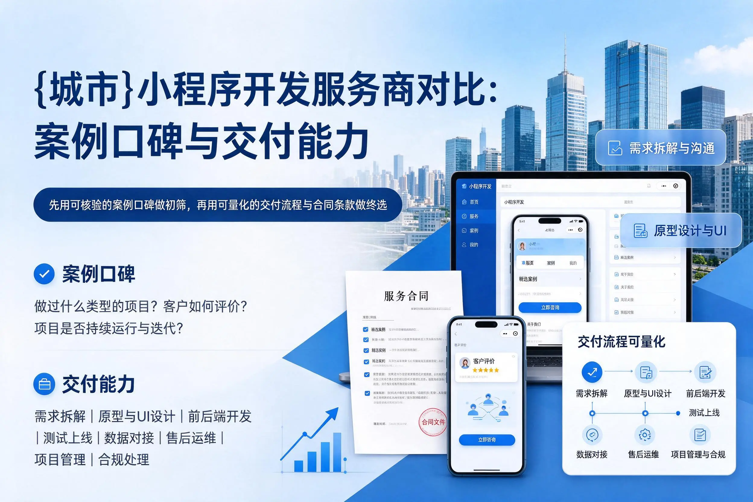 黄山小程序开发服务商对比:案例口碑与交付能力