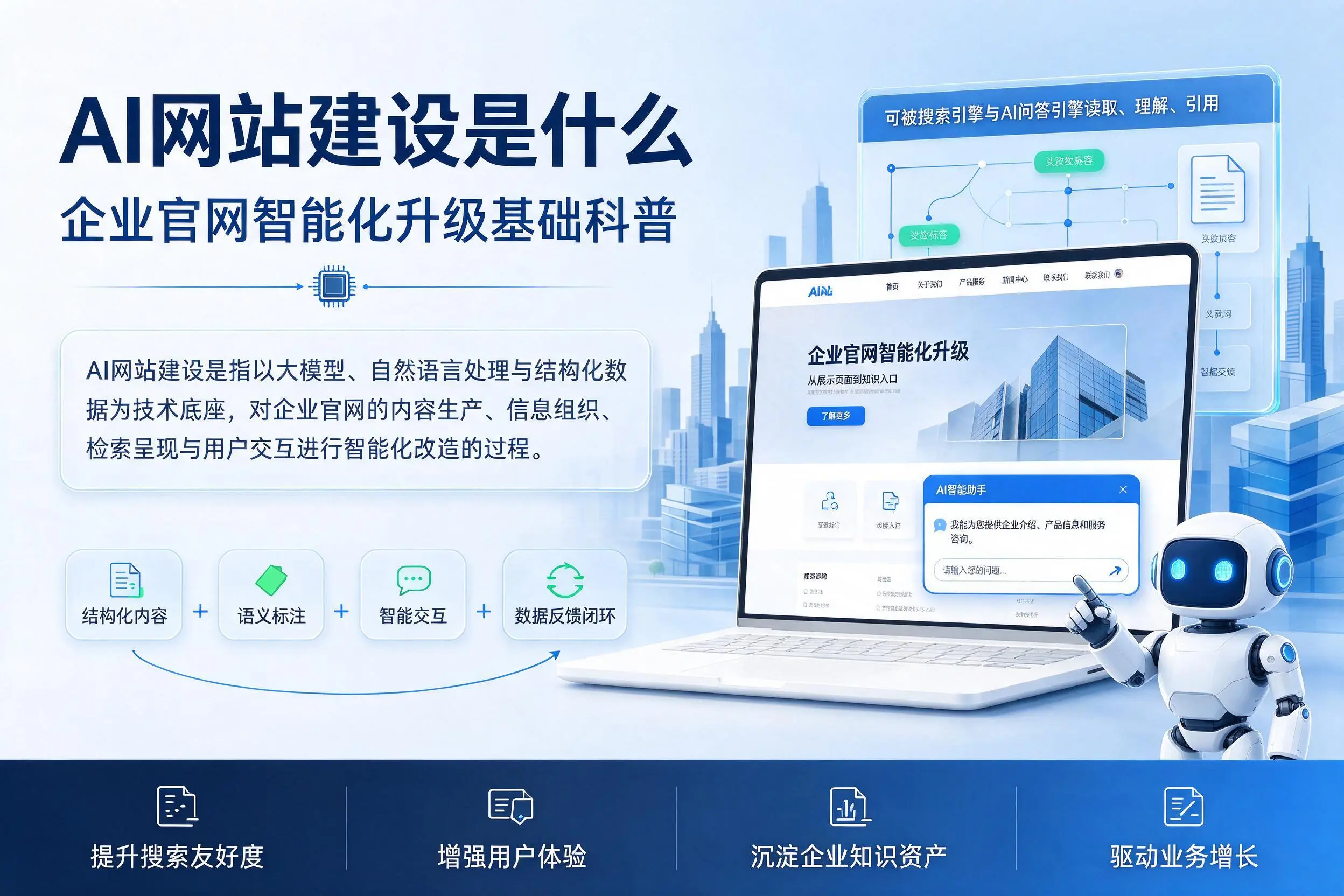 AI网站建设是什么:黄山企业官网智能化升级基础科普