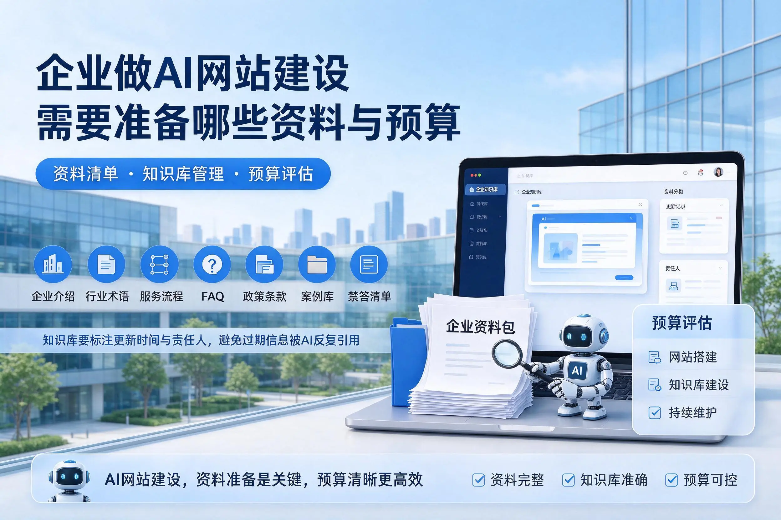 黄山企业做AI网站建设需要准备哪些资料与预算