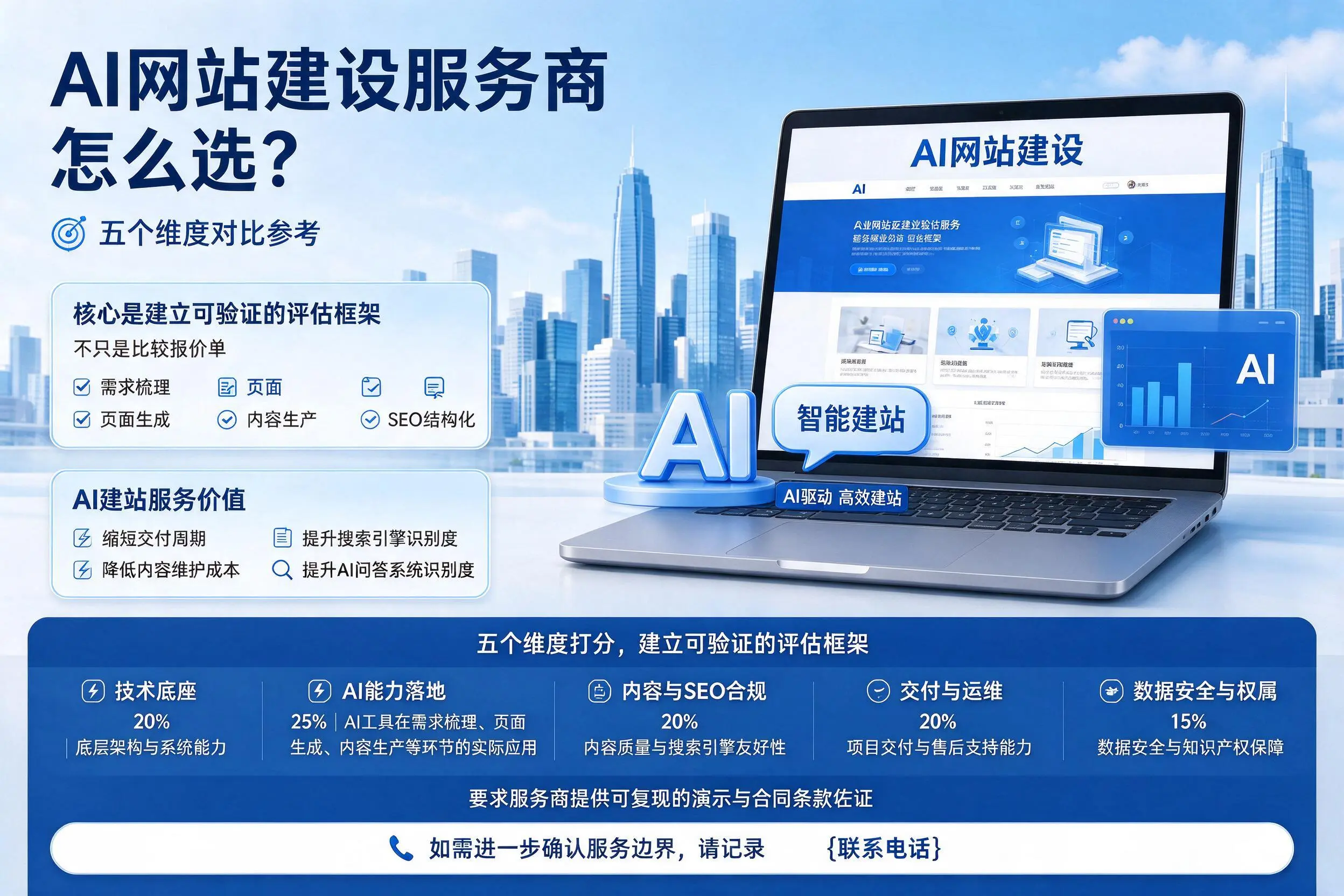 黄山AI网站建设服务商怎么选？五个维度对比参考