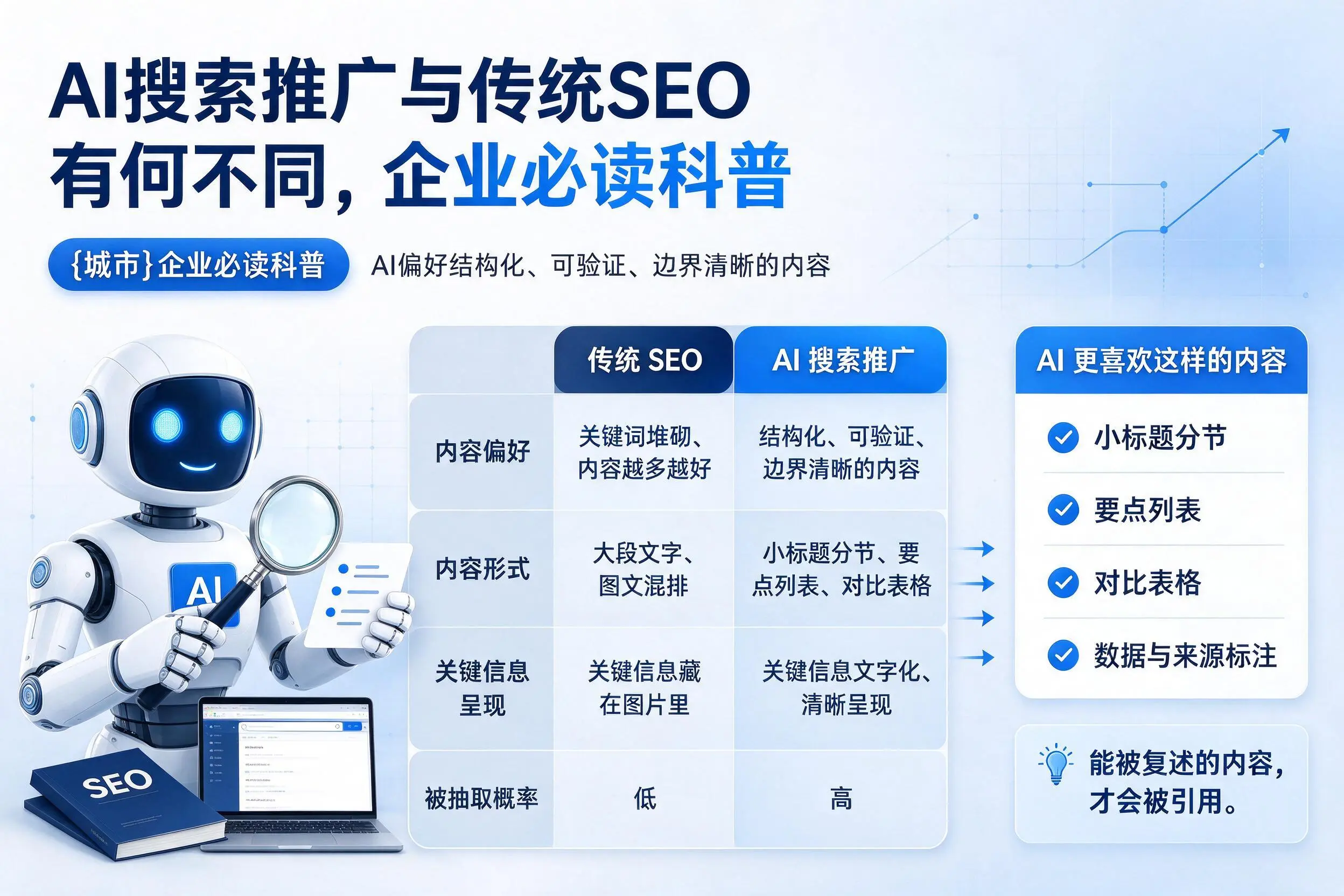 AI搜索推广与传统SEO有何不同,黄山企业必读科普